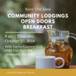 Community Lodgings 2018 Open Door Breakfast Is October 25.